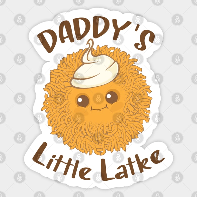 Daddy's Little Latke Sticker by Proud Collection